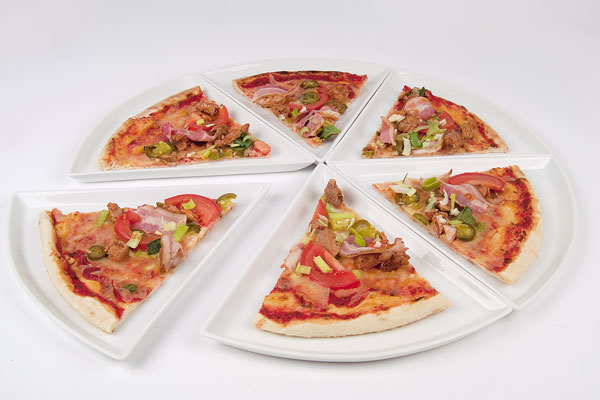 Pizza slice fat 1/6 vit,  15 mm